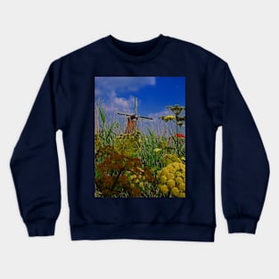 Windmill. Kinderdijk, Netherlands Crewneck Sweatshirt